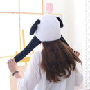 Plush Panda Hat Dancing Ear Flap Hat with Paw Cartoon Cute Animal Plush Toys