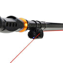 LED light Bite Fishing Electronic Alarm Buffer Sound Bell Alert Clip On Rod w/