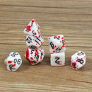 7 PCS Bloody Polyhedral Dices Die for Dungeons&Dragons DND RPG MTG Board Games ~
