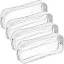 4 Pieces Clear PVC Zipper Pen Pencil Case, Big Capacity Pencil Bag Makeup P B6T1