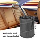 Foldable Oxford Cloth Car Garbage Bin Waterproof Storage Bucket Trash Can