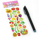 5 Sheets Cute Cartoon Scrapbooking Bubble Puffy Stickers Reward Kids Gift ToysJR