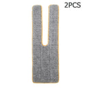 2pcs Double Side Flat Mop Replacement Cloth Kitchen Household Cleaning Tool