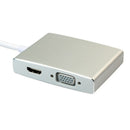 Usb 3.0 Hub To 4K Hdmi Vga Dvi Rj45 10/100/1000 Gigabit Ethernet Lan 4 In 1