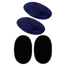 2 Pairs Suede Iron-on Elbow Knee Patch Repair Sewing Applique For Coat Jeans