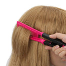 DIY Salon Hairdresser Hairdressing Styling Hair Straightener V Shape Comb