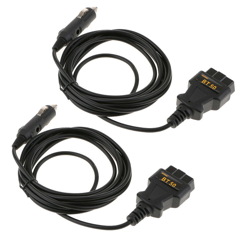 2Pcs Replacement OBD2 ECU Memory Saver Emergency Power Supply Cable BT-50