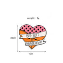 Fashion Love Letters Enamel Brooches Badges Unisex Shirt Collar Scarf Pins A
