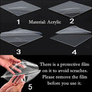 Transparent U-shape Desk Horizontally Acrylic Display Holders Stand Bracket for