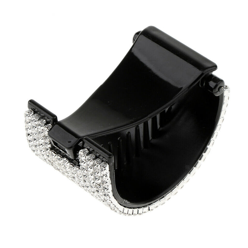 2 Pieces Blingbling Rhinestone Hair Grip Clip Crystal Cuff