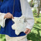 Cute Plush Bear Winter Crossbody Bag Women Crossbody Satchel Bags (White)