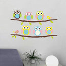1X Animal Cartoon Owl Tree Vinyl Wall Stickers for Kids Rooms Boys Girl OZ