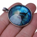 Halloween Jewelry Noctilucent Cat Time Gem Pendant Necklace X9G3