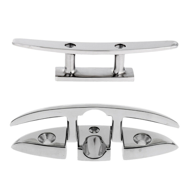 2 Pcs 316 Stainless Steel Marine Sailing Boat & Dock Rope Cleat
