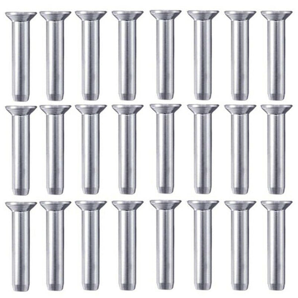 24Pcs 316 Stainless Steel Hand-Crimp Swage For 1/8 Inch Cable Railing, Deck N4Q7