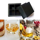 Silicone Ice Cube Square jumbo king Size Big Black Mould Large Mold TrayB Gw