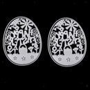 2X Easter Eggs Metal Cutting Dies Embossing Decorations