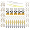 77pcs Flexible Hair Braid Rings Set Dreadlocks Hair Coil Loop Clips Assorted Kit