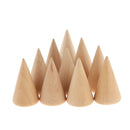 10x Wood Necklace Jewelry Rings Keyrings Bracelet Display Stand Holder Rack