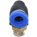 9.5 mm external thread up to 6 mm push-in connection Pneumatic angle connec I2E8