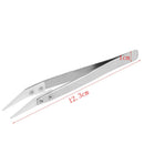 1PC Ceramic Tweezers with Stainless Steel Handle Curved Aimed Tweezer