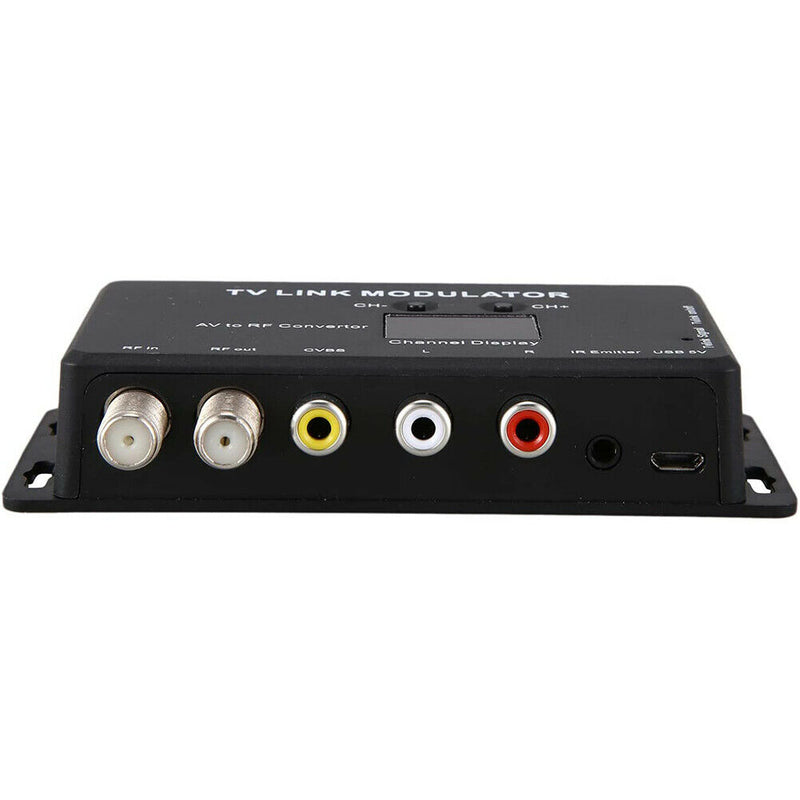 TM70 AV To RF UHF Plastic Home Infrared Return Receiver TV Link Modulator Mini