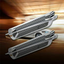 2x Universal Plastic Chrome Car SUV Air Flow Fender Vent Super Side Decorat N0I0