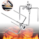 1Pair Rotisserie BBQ Spit Fork Roaster Chicken Pork Barbecue Accessories