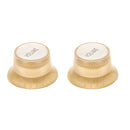 Finest 2x Golden Volume Speed Control Knobs Caps for LP Electric Guitar Part