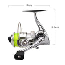 Pocket Mini 100 Spinning Reel Fishing Tackle Small Spinning Reel 4.3:1 Metal Ew