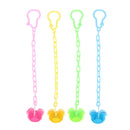 Cartoon Bear Baby Kids Chain Clip Holders Dummy Pacifier Nipple Strap