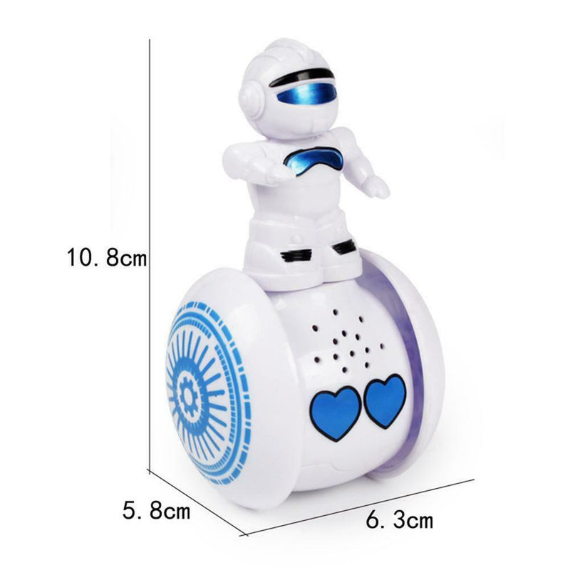 Cute Interactive Tumbler Robot Toys Sound Induction Electric Robot (Blue)