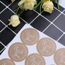 120Pcs Round Thank You Kraft Paper Stickers Cake Gift Packaging Labels SealSEAU