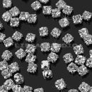 3mm 200pcs Charm Sparkle Clear Crystal Rhinestones Sew on Craft Dress Making New