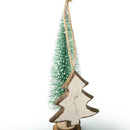 3pcs Christmas Tree Angel Star Hanging Ornaments Wooden Craft Home Decor A