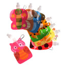 360ml Eco friendly foldable cartoon travel drink bottle safe for kids childrenlj