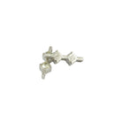 50Pcs Crystal Rhinestone 3 Holes Spacer Bar Beads Charms Connector 20 x 7mm