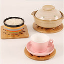 Bamboo Trivet, Home Kitchen Bamboo Hot Pads Trivet, Heat Resistant Pads Tea