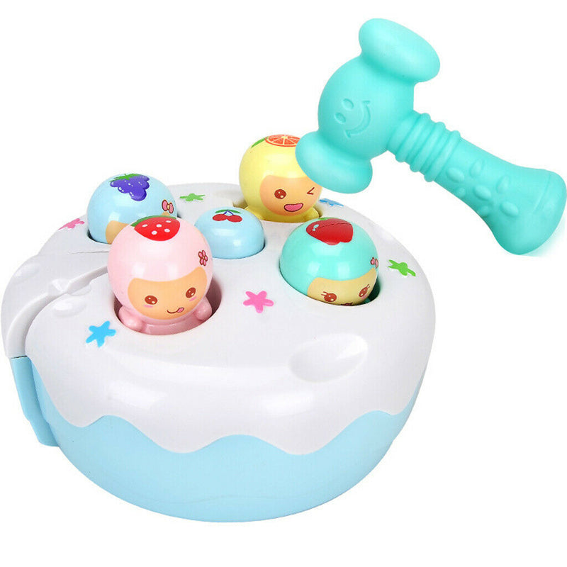 Party Favors Kids Toys Electric Play Cake Fruit Hammer Hamster with Music