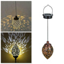 Outdoor Solar Lantern Hanging Light LED Yard Garden Lamp Waterproof Q9V3