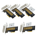 5Pcs PCIE to NGFF/M.2 Adapter M.2 to Desktop PCIE X4 X8 X16 NVM express SSD Pci
