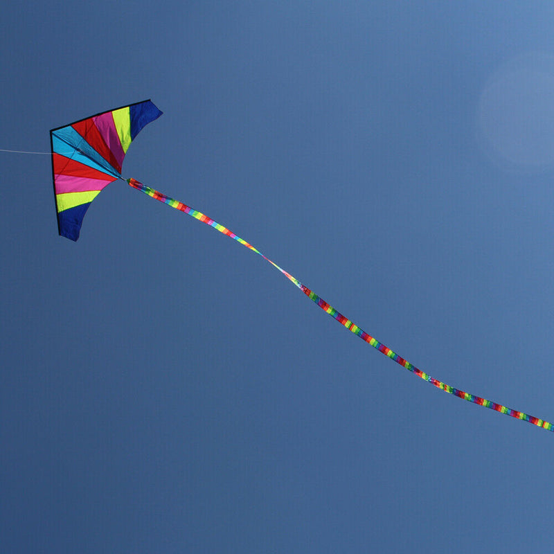 10 Meters Rainbow Bar Kite Tail for Delta Kite Stunt Kite Kite Accessory