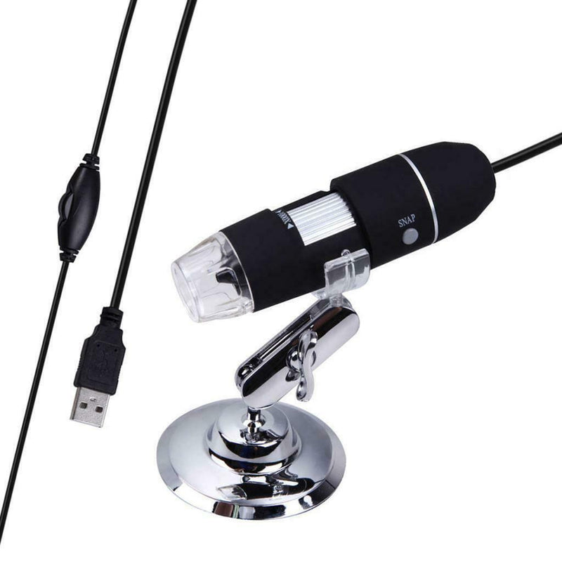 1Set 1000x USB Microscope Digital Electronic Eyepiece Camera w/Stand Adapter