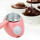 Pink Chocolate Melting Pot Electric Fondue Melter Machine Sets DIY Kitchen Kit