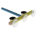 Parrot Perch Stand Platform Smooth Surface Sucker With 2 Feeding Cup