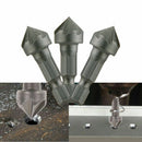 3Pcs 36mm Hex Countersink Bore Drill Bits Quick Change Chamfer for Wood Metal