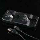 Double Gamepad Wireless Chargers Base Charging Dock for Sony PlayStation 4