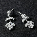 Wedding Necklace Set Accessories High-Grade Floral Crystal Necklace Earring