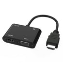HDMI to VGA+HDMI Converter Deskop TV Digital to Analog Audio Video Adapter