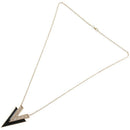 Occident Style Retro Fashion V Shape Alloy Long Chain Charms Necklace Black